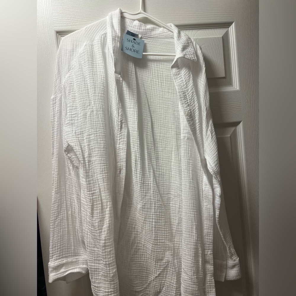 Shade & Shore White Button Down Shirt NTW